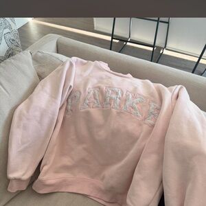 Parker Light Pink Women's Crew Neck Sweater